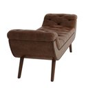 Ver imagem 3 de Puff Recamier 195cm Vêneto P02 Sintético Camel - Mpozenato
