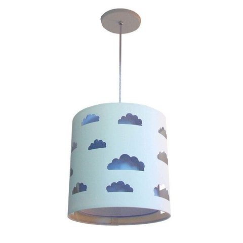 Pendente Nuvens Duplo Infantil Bivolt Tom Luz Iluminação
