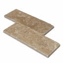 Ver imagem 2 de Pedra Natural Travertino Noce 7,5x20,3 - 1m²