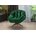 Poltrona Decorativa Pillow Top com Base Giratória Veludo Califórnia Verde