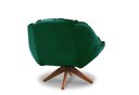 Ver imagem 2 de Poltrona Decorativa Pillow Top com Base Giratória Veludo Califórnia Verde
