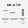 Tábua de Passar Slim Dobrável Itagold Aço Antiferrugem, 3 Alturas, Prancha Mdf Antichama - 3