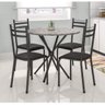 Conjunto Mesa Redonda 4 Cadeiras Lyon Fabone Móveis - 1