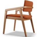 Ver imagem 2 de Kit 03 Cadeiras para Sala de Jantar Estar Living Giorgia B04 Tecido Terracota - Lyam Decor