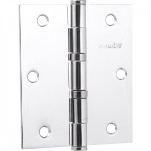 Dobradiça 3.1/2" com anel rolamento cromada com 3 peças Vonder