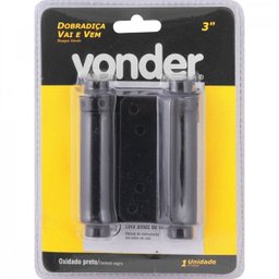 Dobradiça 3" oxidado preto vai e vem Vonder - 2