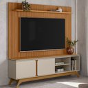 Ver imagem 2 de Rack para Sala com Painel para Tv 70 Pol Turkey L05 Nature Off White - Lyam Decor