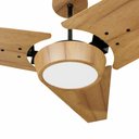 Ver imagem 2 de Ventilador de Teto Com Controle Remoto Natuvent Callis Led 3 Pás Madeira Teca 6500k Branco Frio
