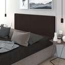 Ver imagem 1 de Cabeceira Para Cama Casal Tulipa 1,40 Estofada Suede Marrom - Rede Móveis