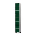 Ver imagem 1 de Armário Roupeiro de Aço 8 Portas para Vestiário Academia Locker Verde Escuro com Chave