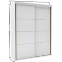 Ver imagem 4 de Guarda Roupa Solteiro 2 Portas MDF 178 cm Eleganza Belmax Branco