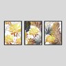 Quadros Decorativos Para Sala Corredor Quarto Folhas Paisagem Kit 3 Peças 30 x 40 - 2