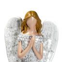 Ver imagem 2 de Anjo Branco Decorativo Floral Detalhado 27cm Altura