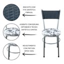 Ver imagem 2 de 2 Cadeiras Cinza para Cozinha Viena:Floral Branco