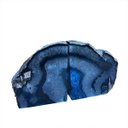 Ver imagem 1 de Encosto De Livros De Ágatas Tingidas 1,5Kg A 2,5Kg Azul