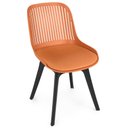 Ver imagem 7 de Cadeira de Jantar Estofada Marcela sem Braços - Marrom