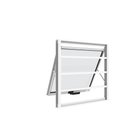 Ver imagem 3 de Janela Maxim Ar Alumínio Premium com Grade Horizontal Branco - 60x100