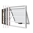 Ver imagem 2 de Janela Maxim Ar Alumínio Premium com Grade Horizontal Branco - 60x100