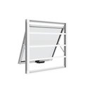 Ver imagem 1 de Janela Maxim Ar Alumínio Premium com Grade Horizontal Branco - 60x100