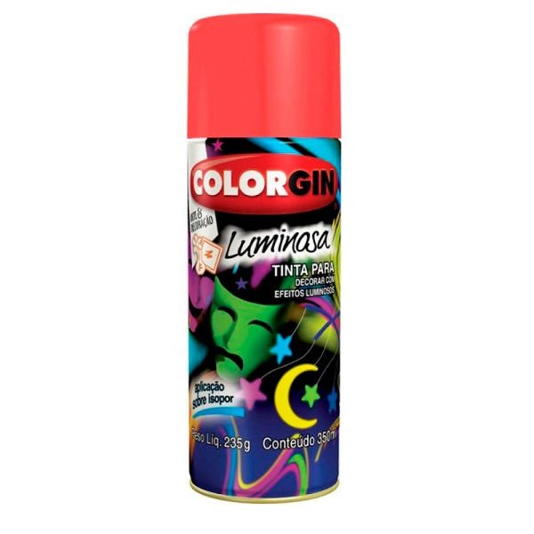 Colorgin Luminosa Spray 350ml - Fosco Vermelho - 1