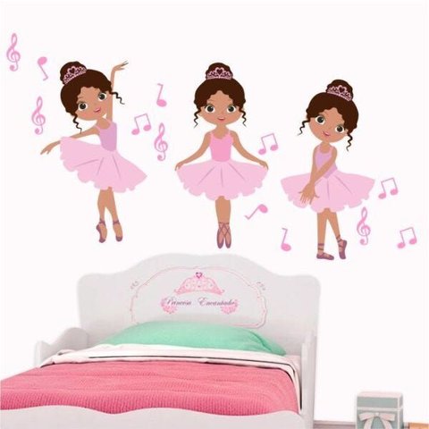 Adesivo Decorativo Trio Bailarinas
