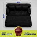 Ver imagem 3 de Sofá Cama Nami 1,88m Xpand Tech Tecido Velourê Preto Cama Inbox