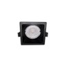 Spot Alltop Recuado Led Taschibra Mr16 Quadrado Preto 6w - 3000k Luz Quente - 3