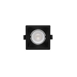 Spot Alltop Recuado Led Taschibra Mr16 Quadrado Preto 6w - 3000k Luz Quente