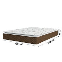Colchão Queen UMAFLEX Casal Molas Ensacadas Pillow 158x198x25cm - 4