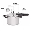 Ver imagem 3 de Panela de Pressão em Aço Inox 4,5L Brava - Tramontina 62416/200