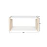 Nicho Decorativo MDF Branco e Pinus 40cm com Suporte Invisível - 1