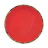 Conjunto 4 Pratos Rasos Vermelhos Cerâmica Scalla Bambu - Vermelho escuro - 1