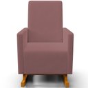 Ver imagem 5 de Poltrona de Amamentação com Balanço Ravena W01 Suede Rosê - Lyam Decor