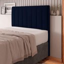 Ver imagem 4 de Cabeceira Box Casal Queen Size 160cm Veludo Azul Marinho