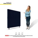 Ver imagem 3 de Cabeceira Box Casal Queen Size 160cm Veludo Azul Marinho
