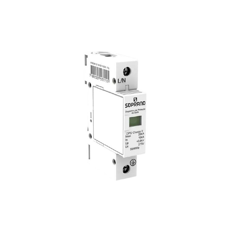 Dispositivo Dps 20ka 1p Classe Ii e Iii 175v a 275v Soprano Unico