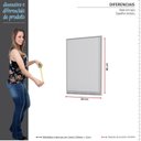 Ver imagem 4 de Espelho Para Banheiro Aço Gaia 60 Cozimax Branco