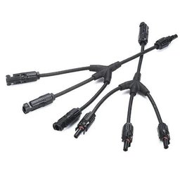 Conector Mc4 - Y 3 Cabo para Ligação Paralelo Painel Solar - Par - 2