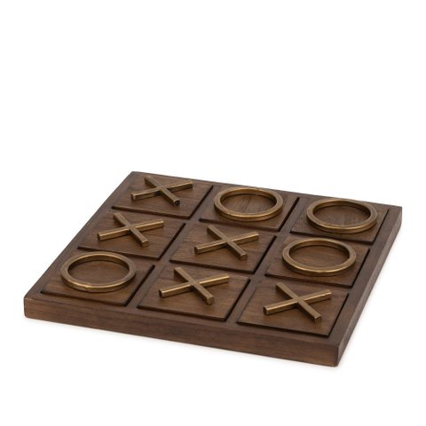 Peça Decorativa Jogo da Velha em Madeira 30cm 22720 Mart