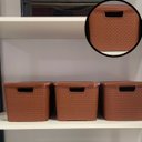 Ver imagem 4 de 3 X Caixa Organizadora Plástica Rattan 15 Litros Marrom