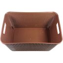 Ver mais imagens de 3 X Caixa Organizadora Plástica Rattan 15 Litros Marrom