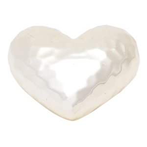 DECOR CERAMICA SCULPED HEART DOURADO