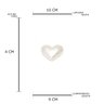 DECOR CERAMICA SCULPED HEART DOURADO - 5