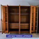 Ver imagem 5 de Roupeiro Reflecta 6pts100% Mdf com Led - Zeus - Arbo Design