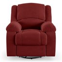 Ver imagem 1 de Poltrona do Papai Reclinável Sala de Cinema Barcelona Glider Manual Giratória Veludo Vermelho