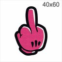 Ver imagem 2 de Tapete Capacho Dedo do Meio - Pink