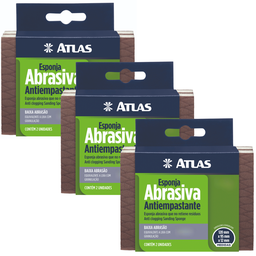 Kit 02 Esponjas Abrasivas Flexíveis Alta Abrasividade Antiempastante | 03 Un - 2