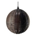 Ver imagem 4 de Kit Utron 3 Lustres Luminária Pendente Junco Globo Bola 35cm Globo 35 Tabaco