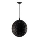 Ver imagem 1 de Kit Utron 3 Lustres Luminária Pendente Junco Globo Bola 35cm Globo 35 Tabaco