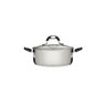 Caçarola Tramontina Astro Rasa Aço Inox Tampa de Vidro 16 Cm 1,4 Litros - 1